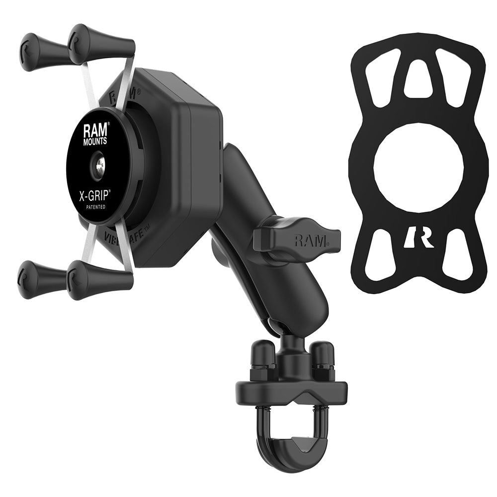 RAM Mount RAM X-Grip Phone Mount w/Vibe-Safe U-Bolt Base - Medium