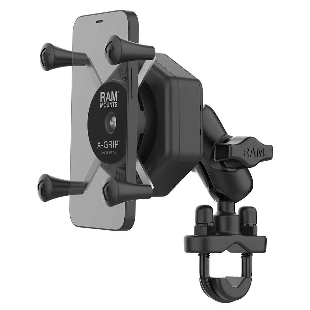 RAM Mount RAM X-Grip Phone Mount w/Vibe-Safe U-Bolt Base - Short