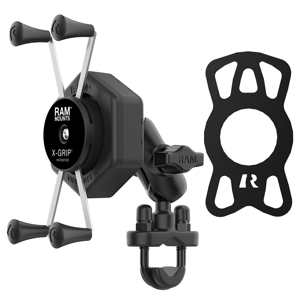 RAM Mount RAM X-Grip Large Phone Mount w/Vibe-Safe U-Bolt Base - Short