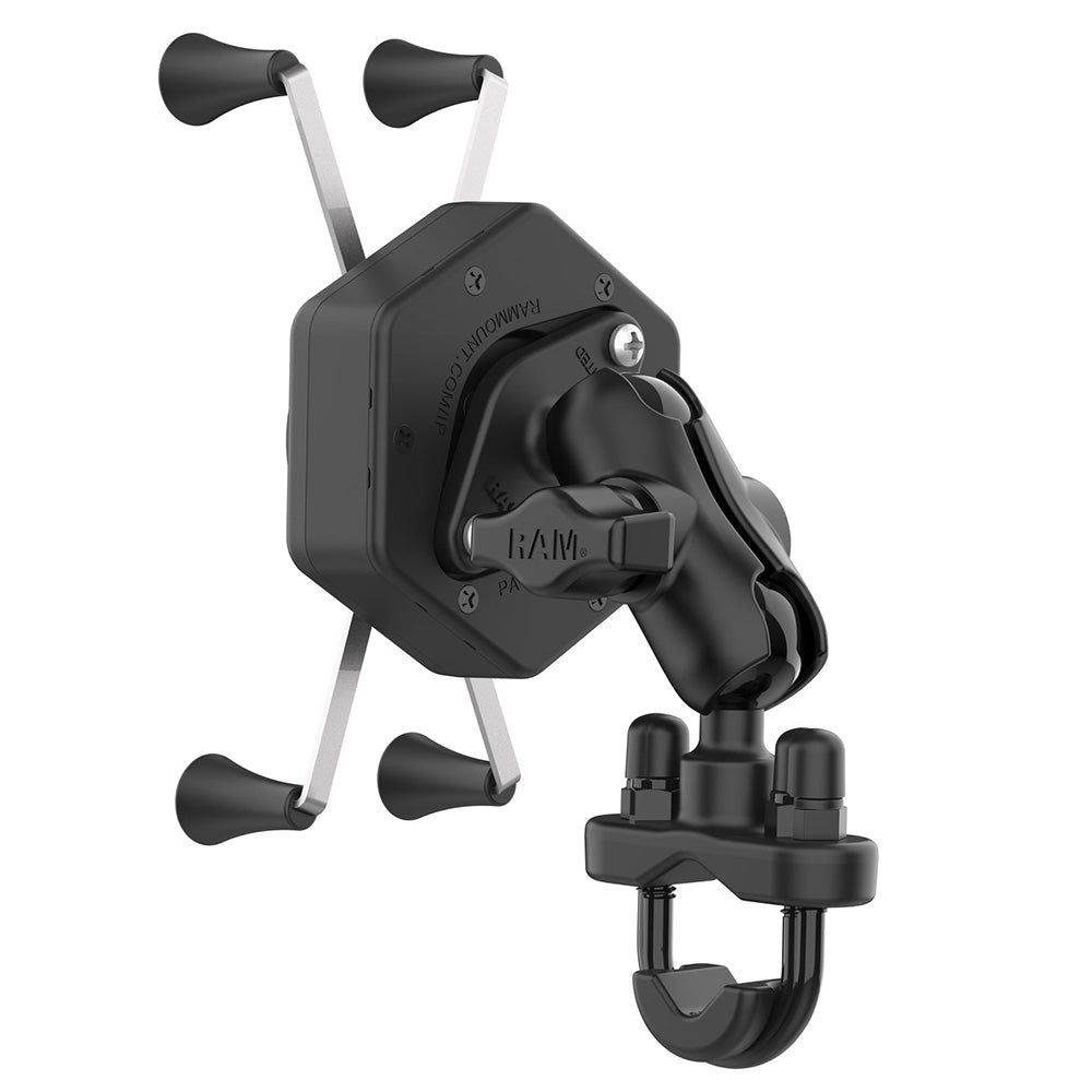 RAM Mount RAM X-Grip Large Phone Mount w/Vibe-Safe U-Bolt Base - Short