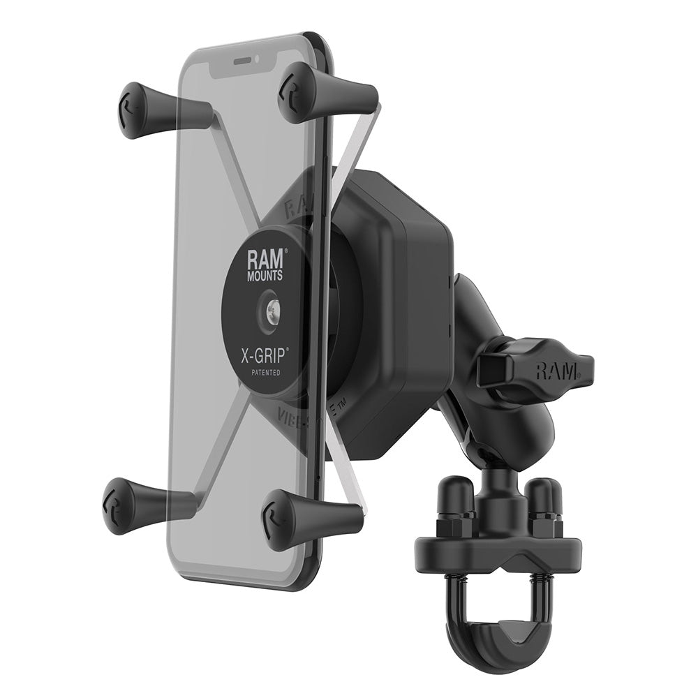 RAM Mount RAM X-Grip Large Phone Mount w/Vibe-Safe U-Bolt Base - Short