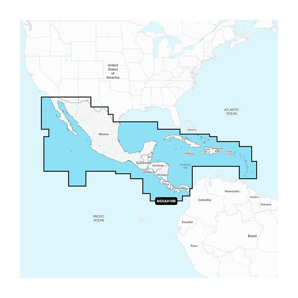 Garmin Navionics+ NSSA010R Central America Caribbean