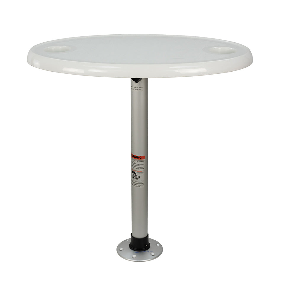 Springfield Thread-Lock Electrified Oval Table Package w/LED Lights USB Ports