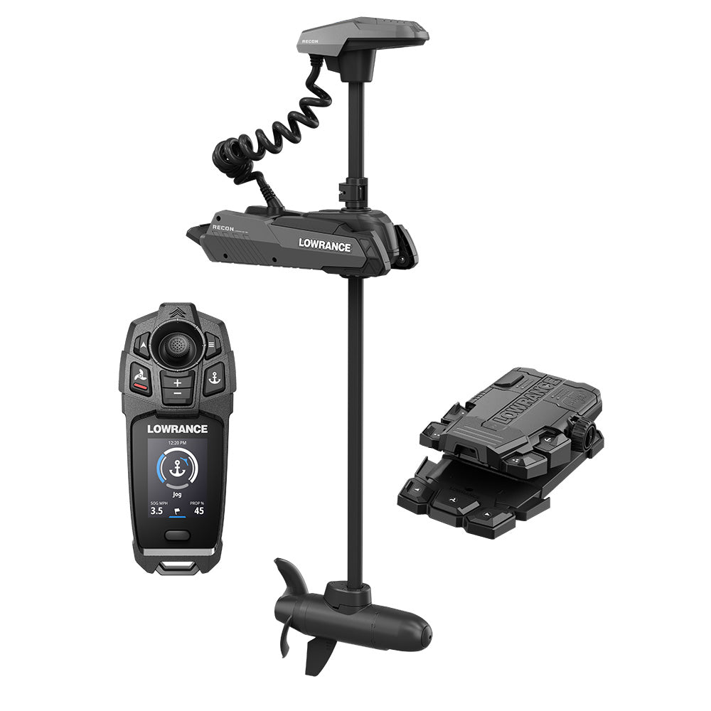 Lowrance Recon FW 54" Trolling Motor - Includes Freesteer Joystick Remote, Wireless Foot Pedal HDI Nosecone