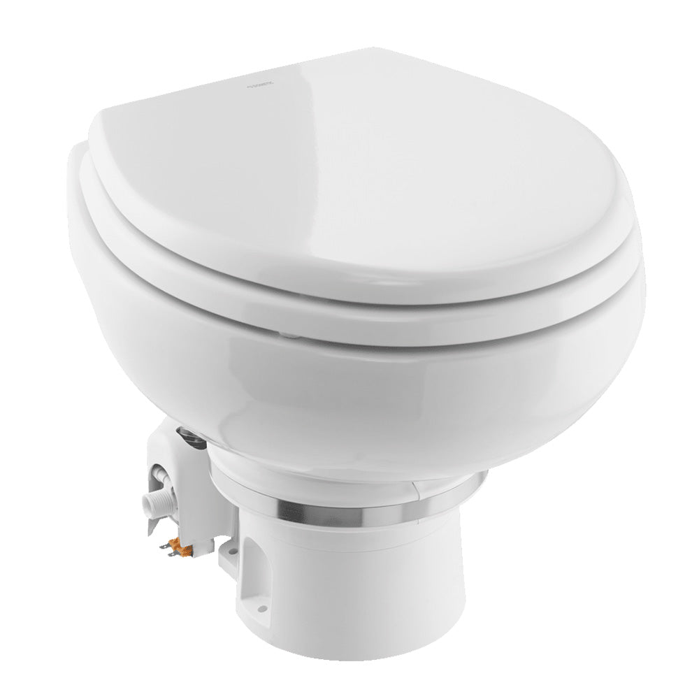 Dometic MasterFlush MF 7120 - White - Electric Macerating Toilet w/Orbit Base Slow Close Seat - Freshwater - 12V
