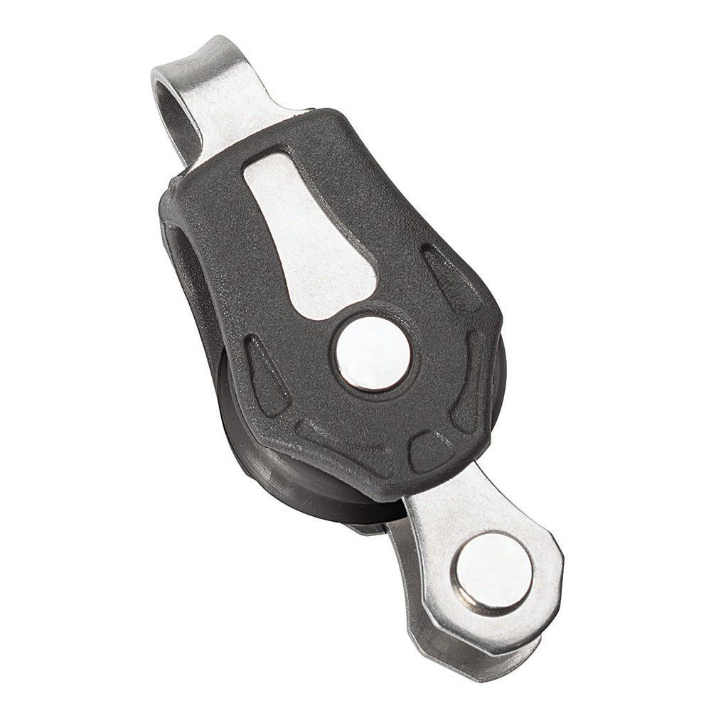 Barton Marine Size 0 20mm Plain Bearing Pulley Block Single Fixed Eye Becket
