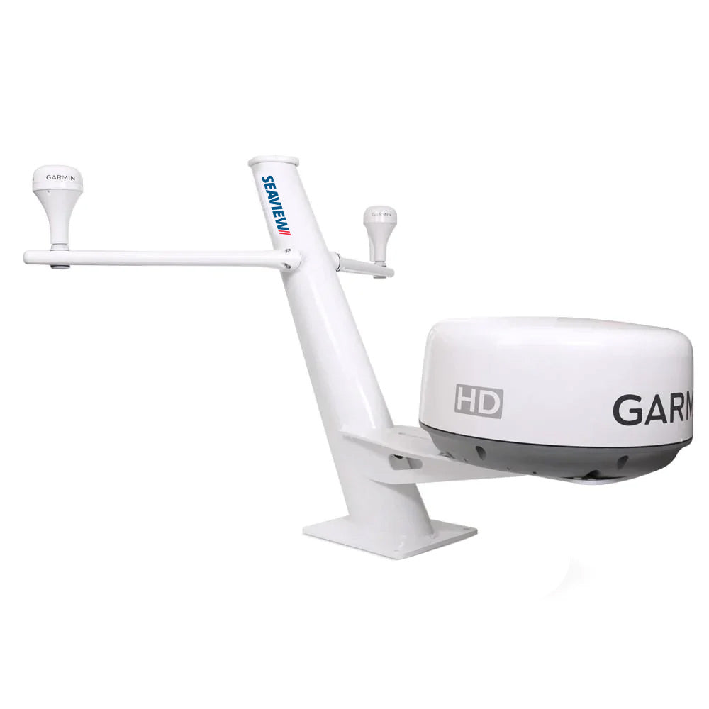 Seaview 30" Tapered Closed Dome Aft Leaning Radar Mount w/Removable Spreaders 10x10 Base Plate