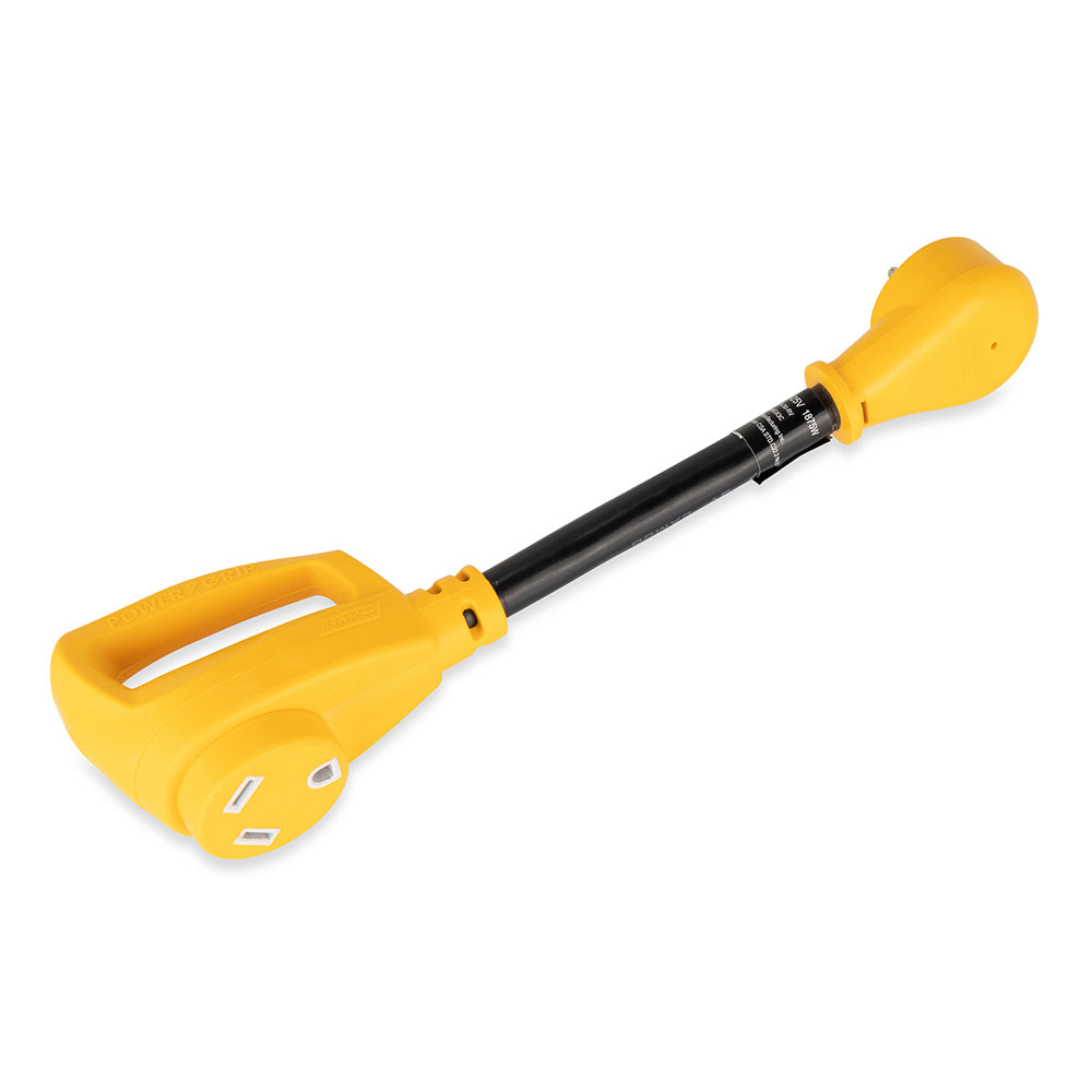 Camco Power Grip Dogbone 15 Amp Male / 30 Amp Female Adapter - 12"