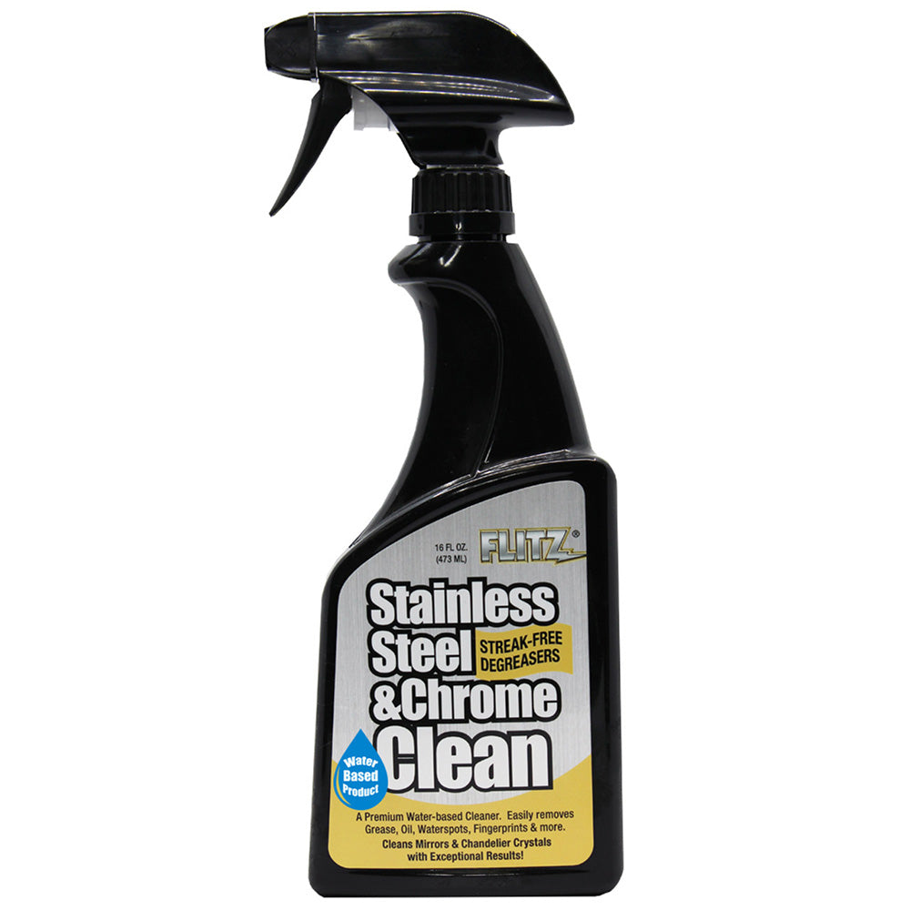 Flitz Stainless Steel Chrome Cleaner w/Degreaser - 16oz