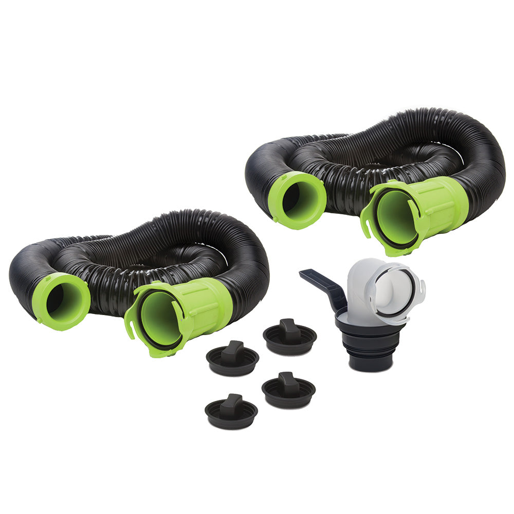 Thetford Titan Premium 20' Sewer Hose Kit w/Universal Bayonet Connection 5-in-1 Sewer Adapter w/Handle