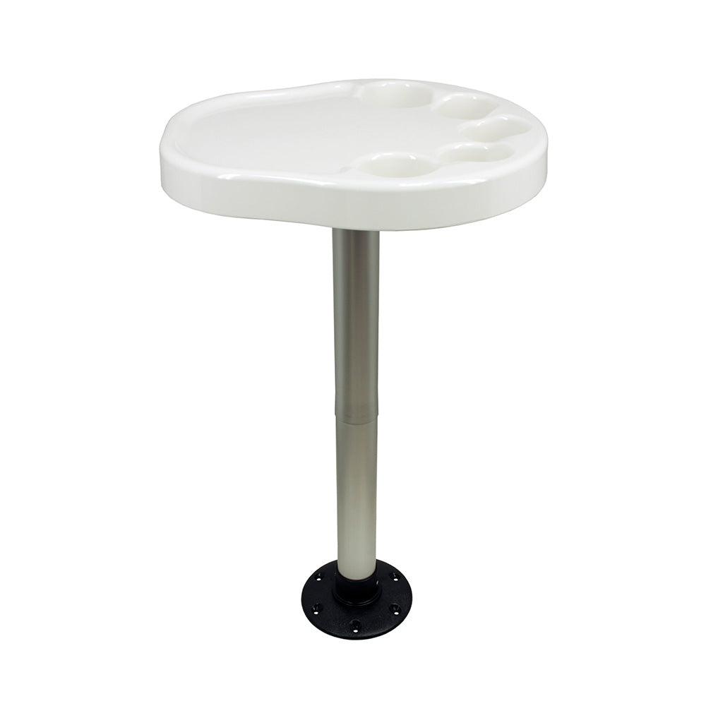 Springfield Party Platter Thread-Lock Surface Mount Table Package - White