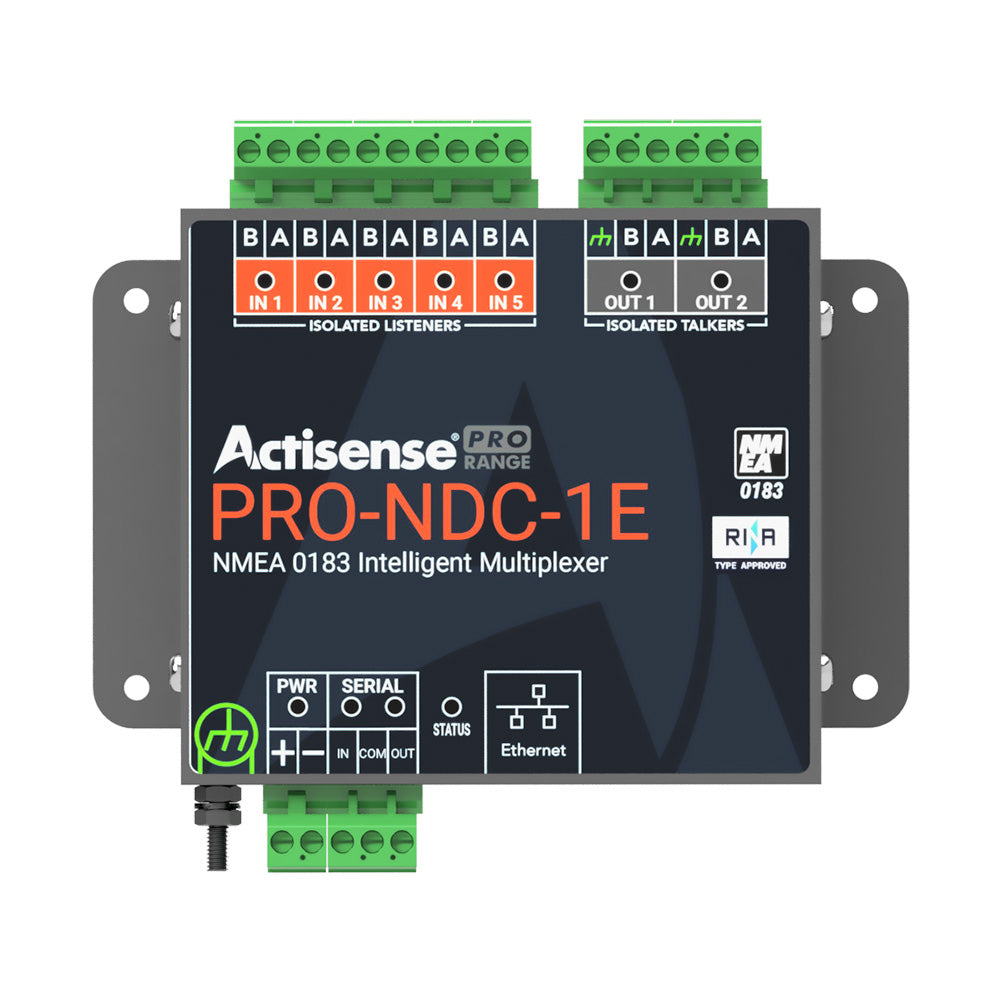 Actisense PRO NMEA 0183 Multiplexer - 5 Inputs 2 ISO-Drive Outputs, Ethernet Serial Connections