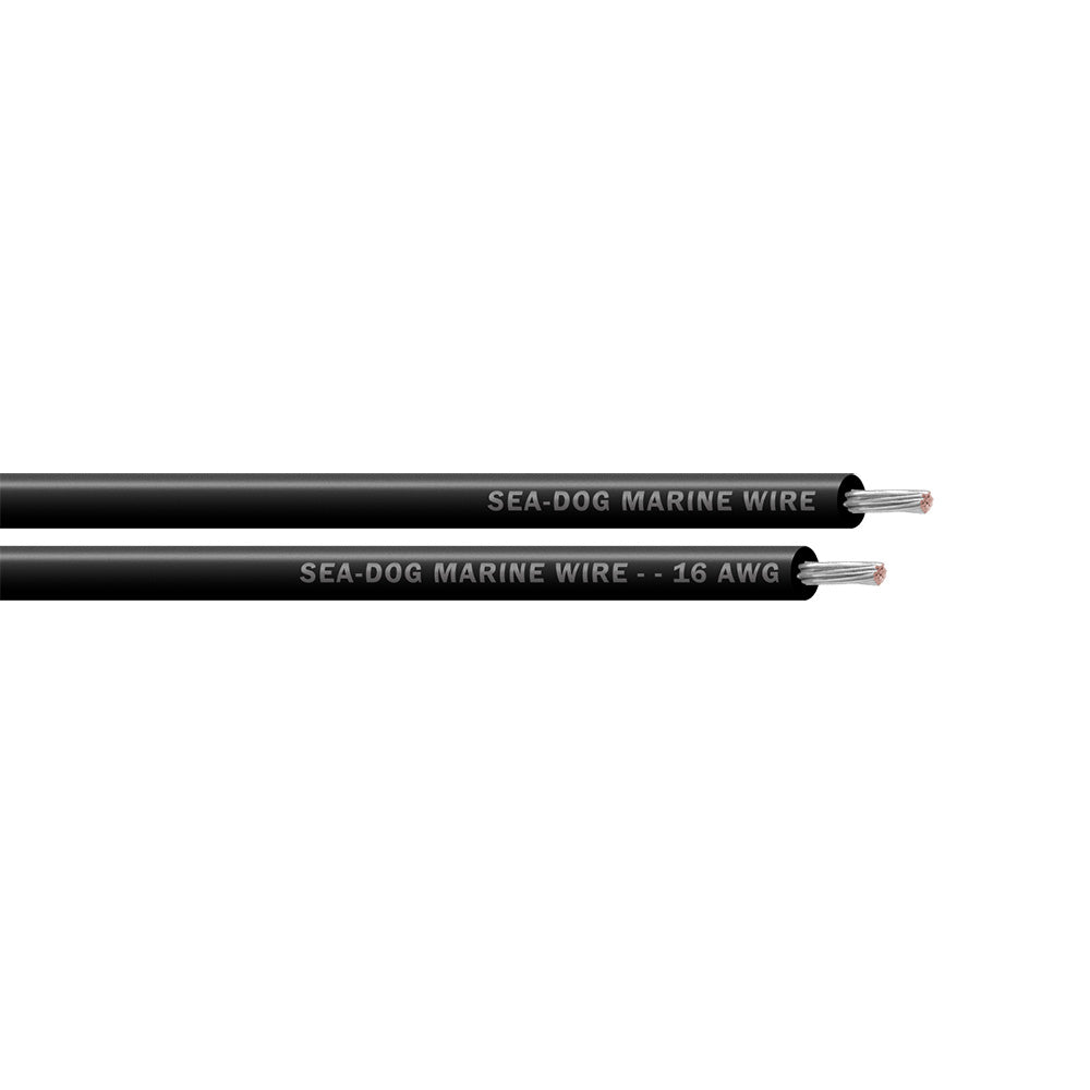 Sea-Dog 16 AWG Black Primary Wire - 1000'