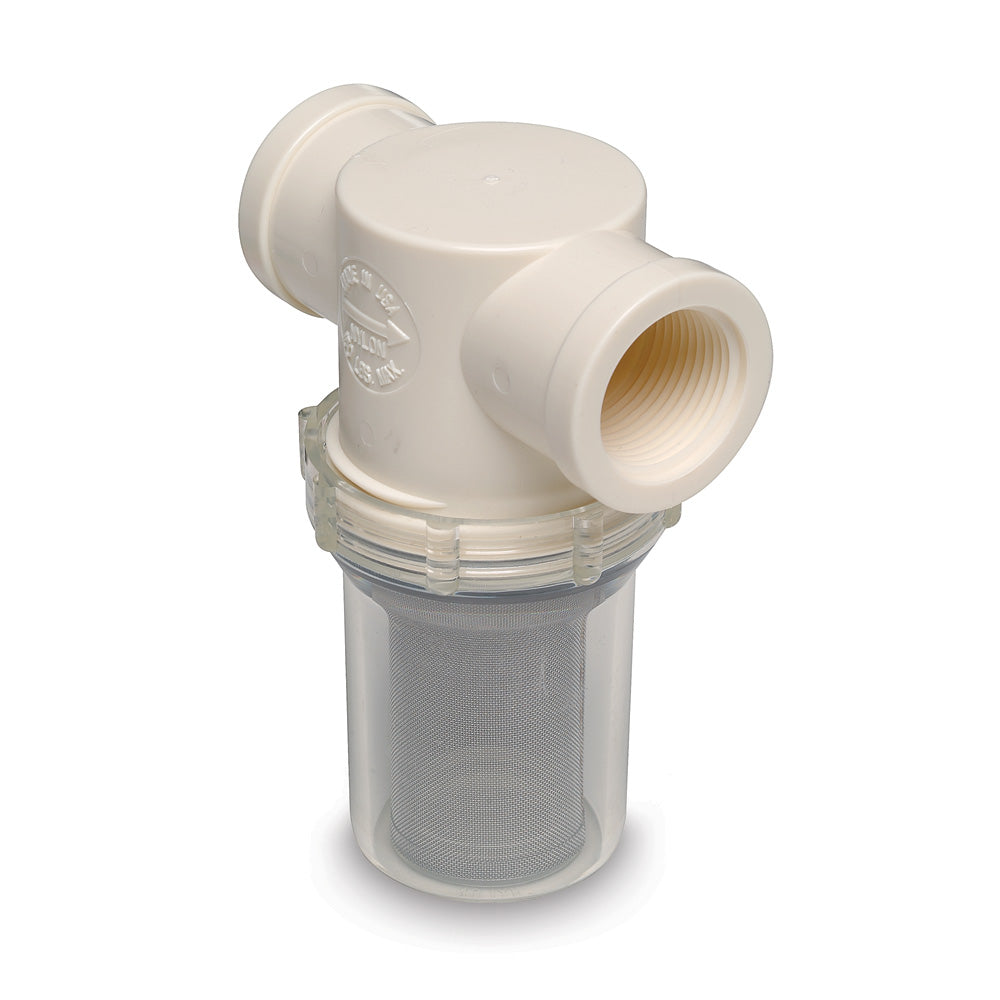 Shurflo by Pentair 1" Raw Water Strainer w/Bracket Fittings - 50 Mesh