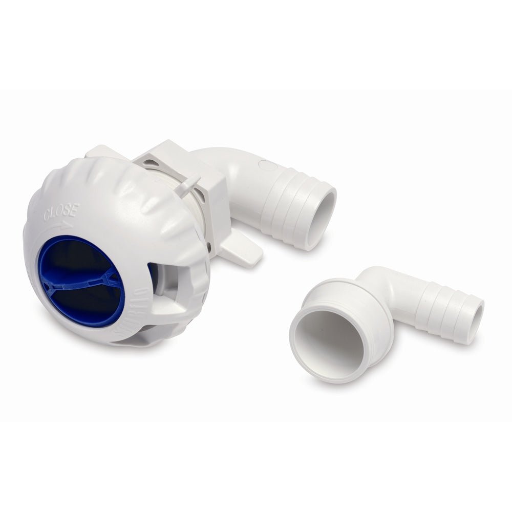 Shurflo by Pentair Livewell Fill Valve w/3/4" 1-1/8" Fittings