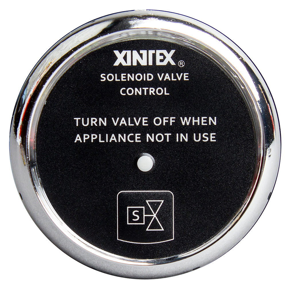 Fireboy-Xintex Propane Control Solenoid Valve w/Chrome Bezel Display