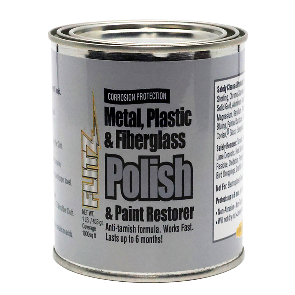 Flitz Metal, Plastic Fiberglass Polish Paste - 1.0lb