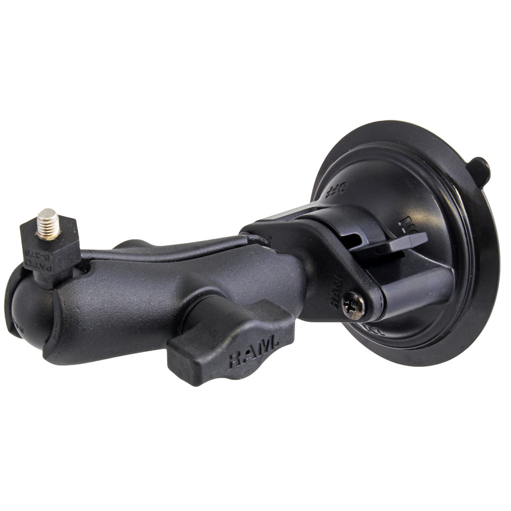 RAM Mount Suction Cup Mount w/1" Ball, including M6 X 30 SS HEX Head Bolt, f/Raymarine Dragonfly-4/5 WiFish Devices