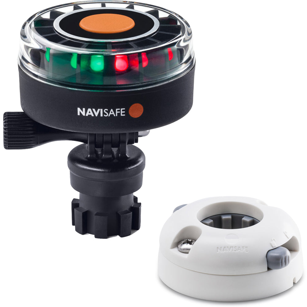 Navisafe Navilight 2NM Tricolor w/Navimount Base Horizontal Mount - White