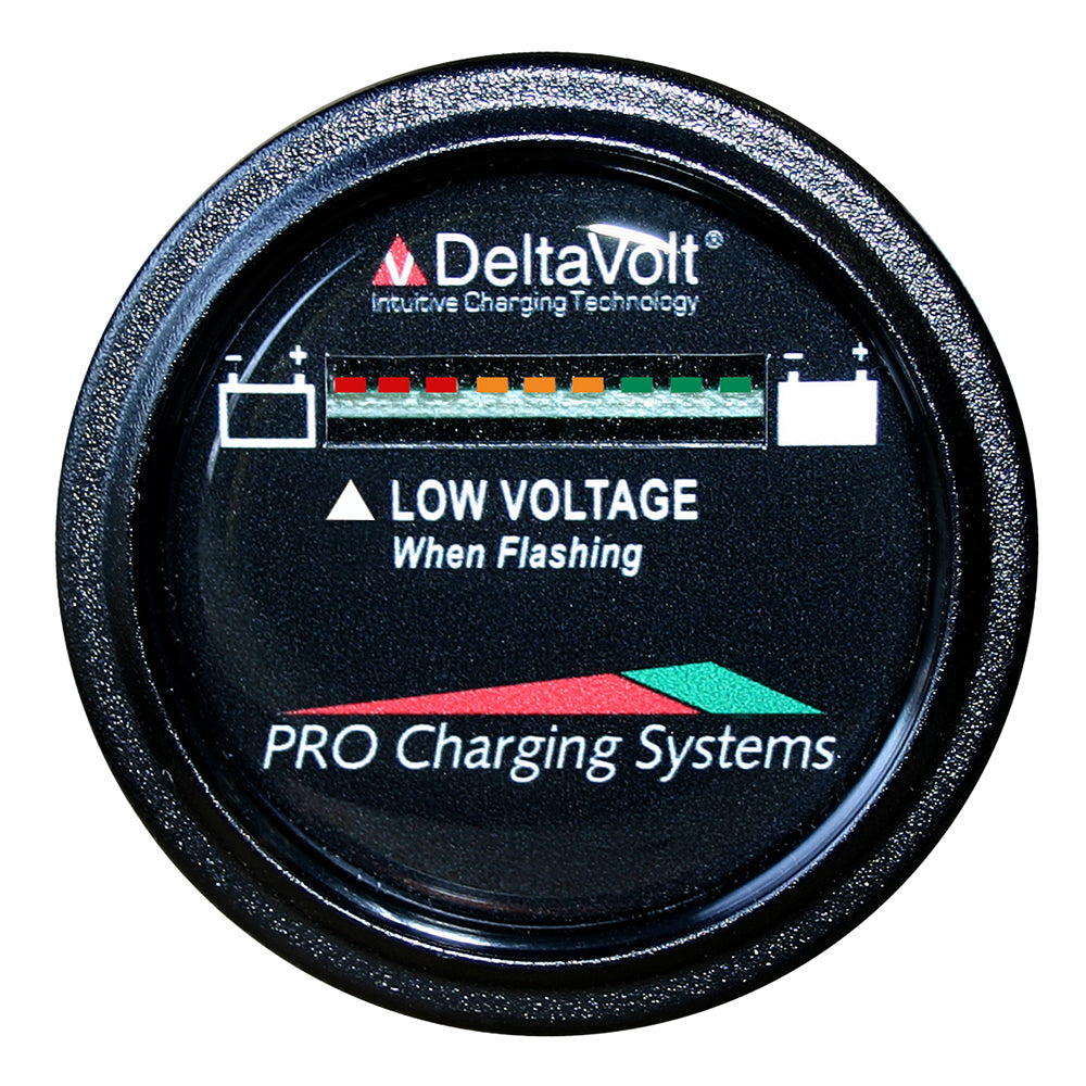 Dual Pro Battery Fuel Gauge - DeltaView Link Compatible - 72V System (6-12V Batteries, 12-6V Batteries, 9-8V Batteries)