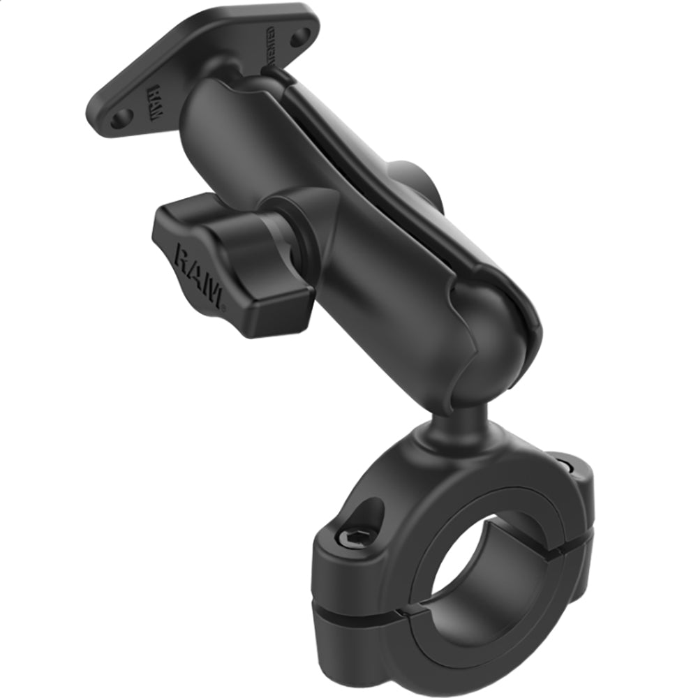 RAM Mount Torque 1-1/8" - 1-1/2" Diameter Handlebar/Rail Base w/1" Ball, Medium Arm Diamond Ball Plate