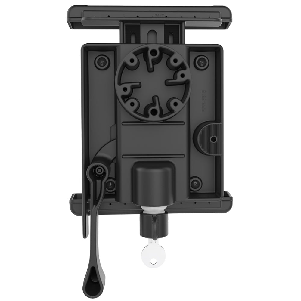 RAM Mount Tab-Lock Locking Cradle f/Apple iPad mini 1-3 w/Case, Skin Sleeve