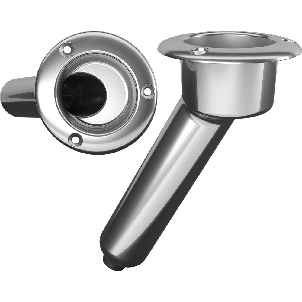 Mate Series Stainless Steel 30 Rod Cup Holder - Drain - Round Top