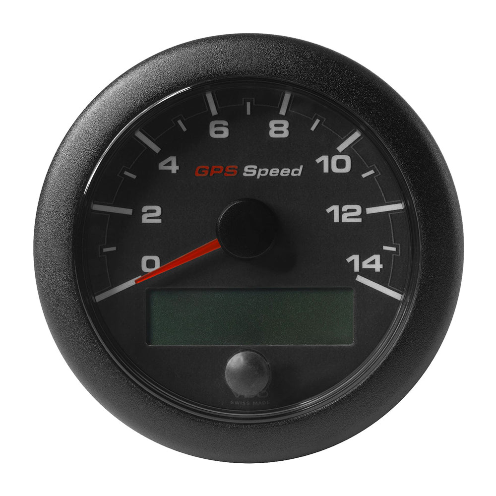 Veratron 3-3/8" (85mm) OceanLink GPS Speedometer - Black Dial Bezel (0-14 K/MPH/KMH)