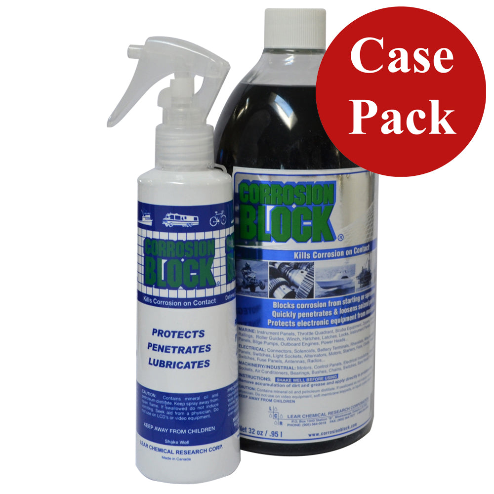Corrosion Block 32oz Bottle with Pump - Non-Hazmat, Non-Flammable Non-Toxic *Case of 4*