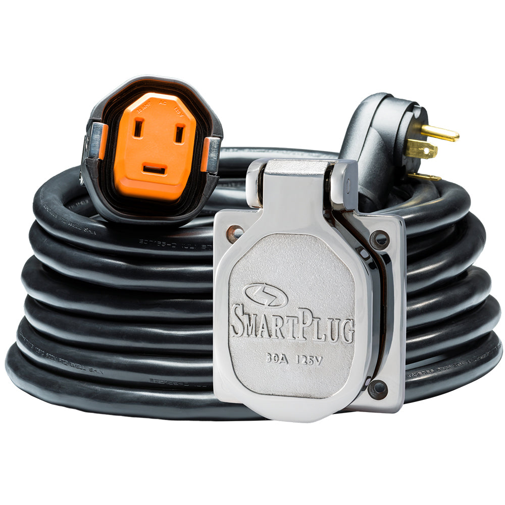 SmartPlug RV Kit 30 AMP Dual Configuration Cordset Stainless Steel Inlet Combo - 30