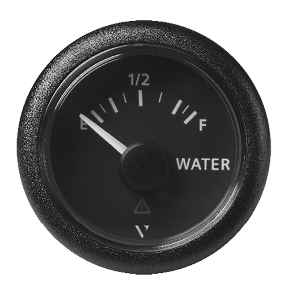 Veratron 52MM (2-1/16") ViewLine Fresh Water Resistive - Empty/Full - 3 to180 OHM - Black Dial Round Bezel