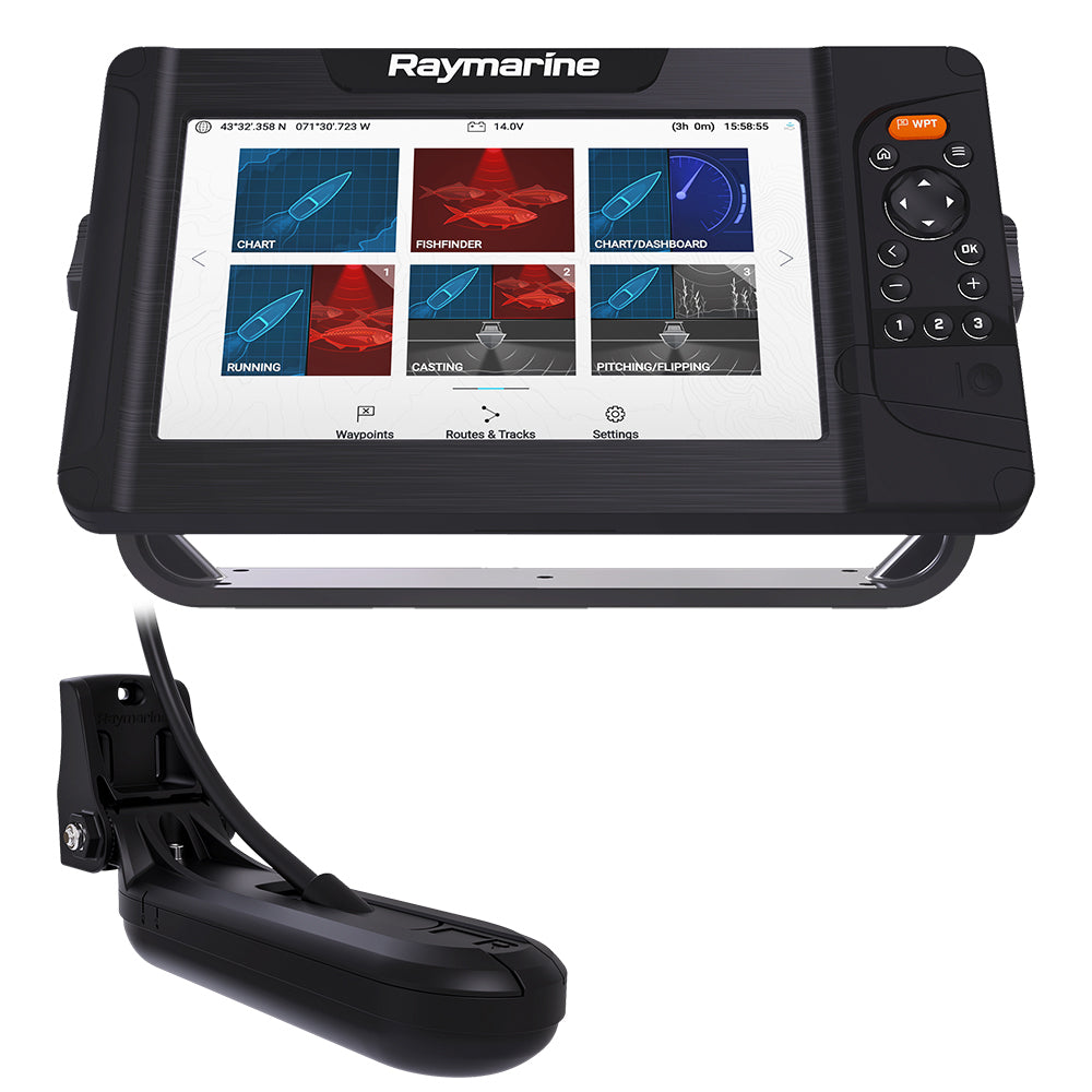 Raymarine Element 9 HV Combo w/HV-100 Transom Mount Transducer Lighthouse North America Chart