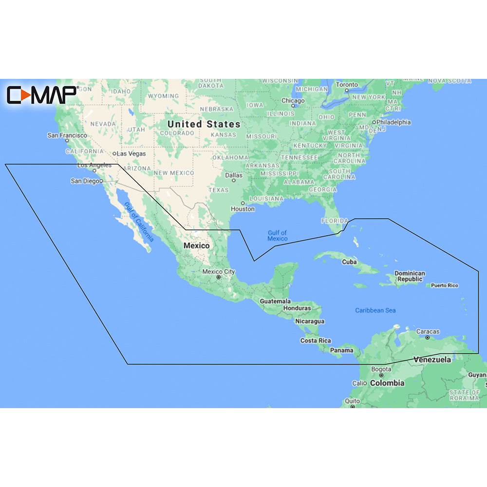 C-MAP M-NA-Y205-MS Central America Caribbean REVEAL Coastal Chart