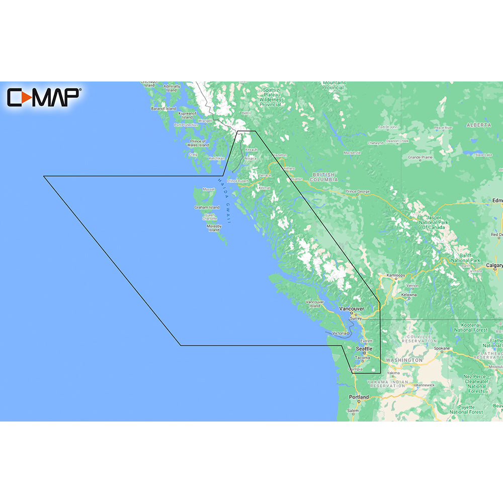 C-MAP M-NA-Y207-MS Columbia Puget Sound REVEAL Coastal Chart