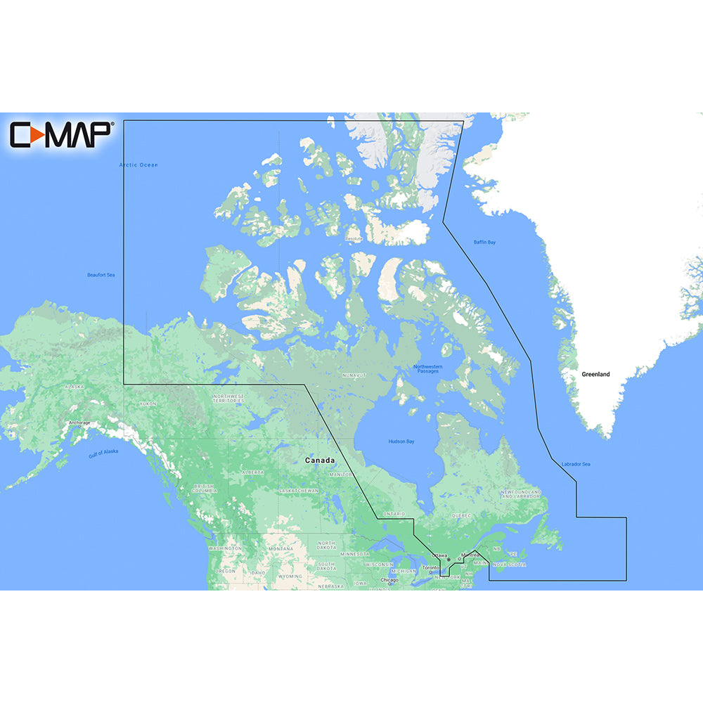 C-MAP M-NA-Y209-MS Canada North East REVEAL Coastal Chart