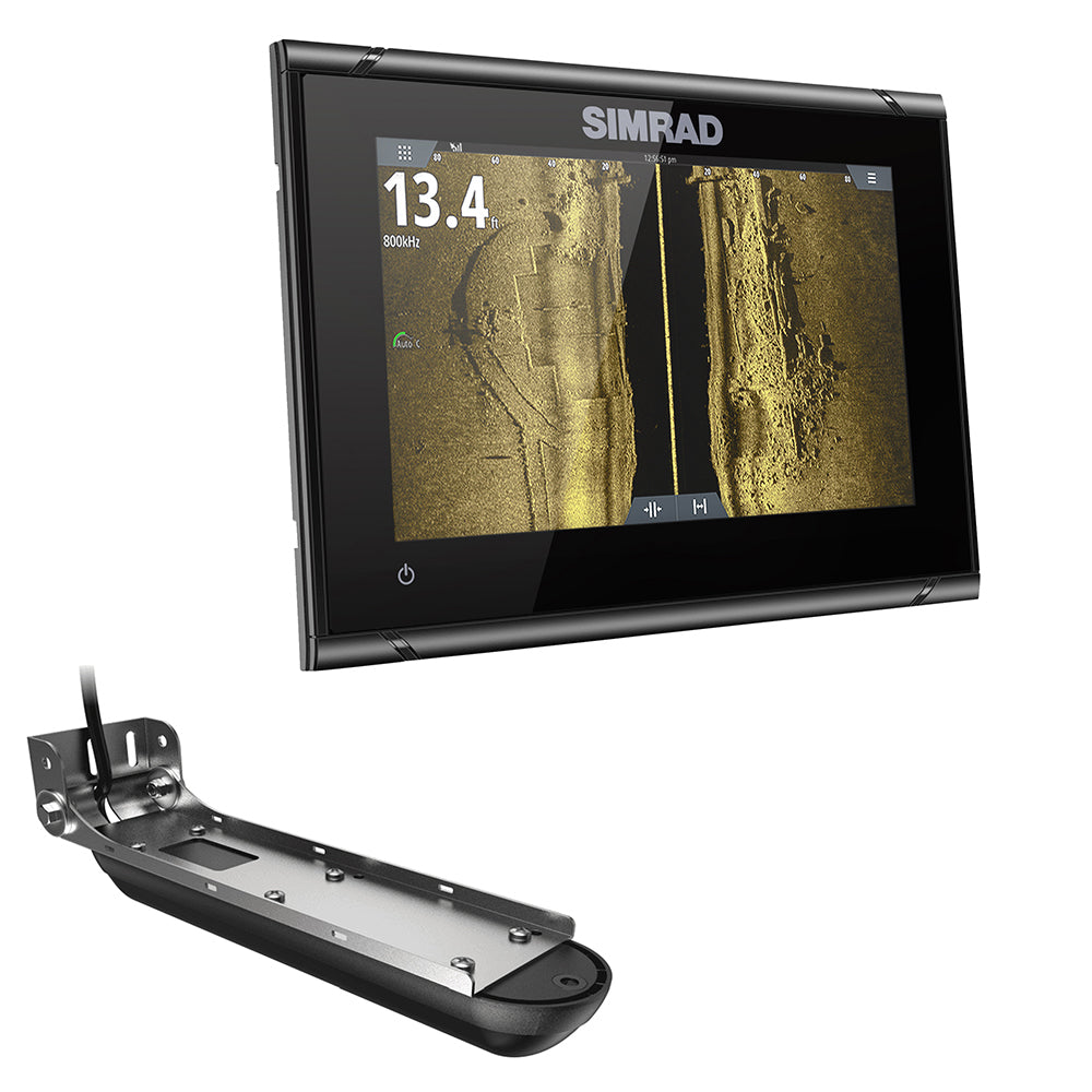 Simrad GO7 XSR Chartplotter/Fishfinder w/Active Imaging 3-in-1 Transom Mount Transducer C-MAP Discover Chart