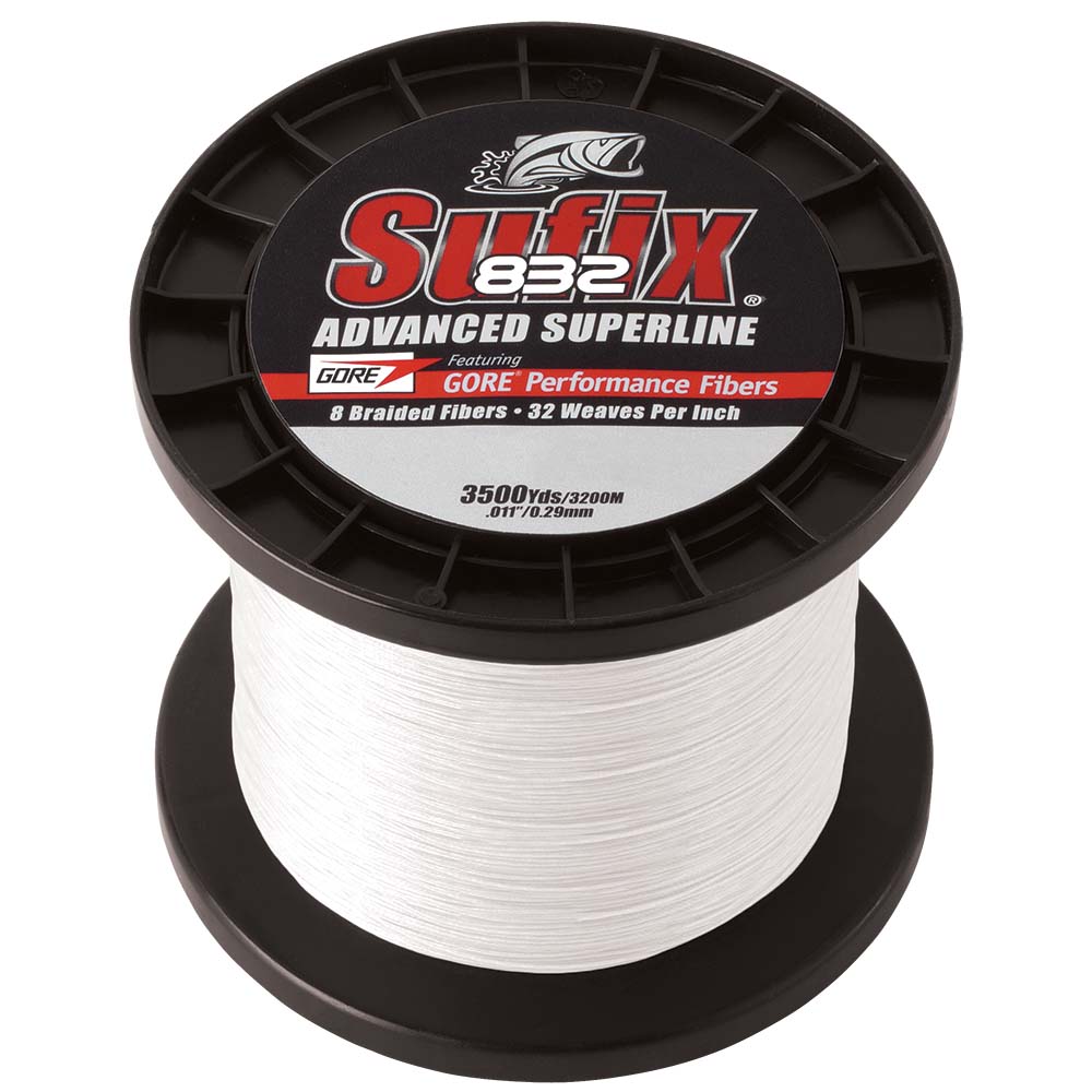 Sufix 832 Advanced Superline Braid - 20lb - Ghost - 3500 yds