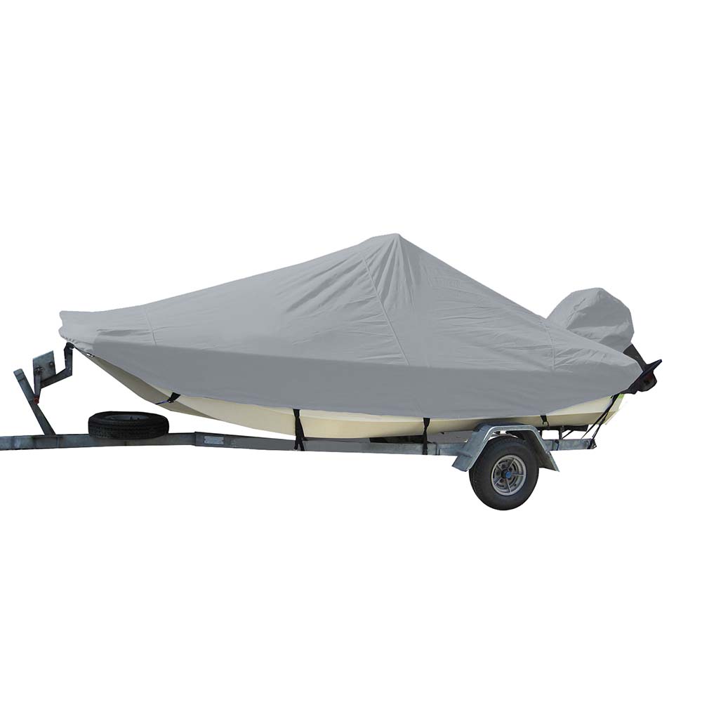 Carver Sun-DURA Styled-to-Fit Boat Cover f/17.5 Bay Style Center Console Fishing Boats - Grey