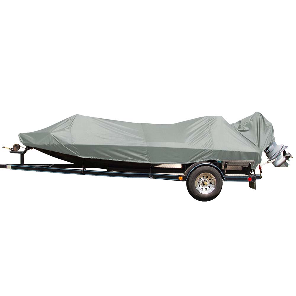 Carver Poly-Flex II Styled-to-Fit Boat Cover f/17.5 Jon Style Bass Boats - Grey