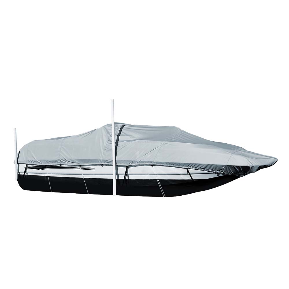 Carver Sun-DURA Styled-to-Fit Boat Cover f/24.5 Sterndrive Deck Boats w/Walk-Thru Windshield - Grey