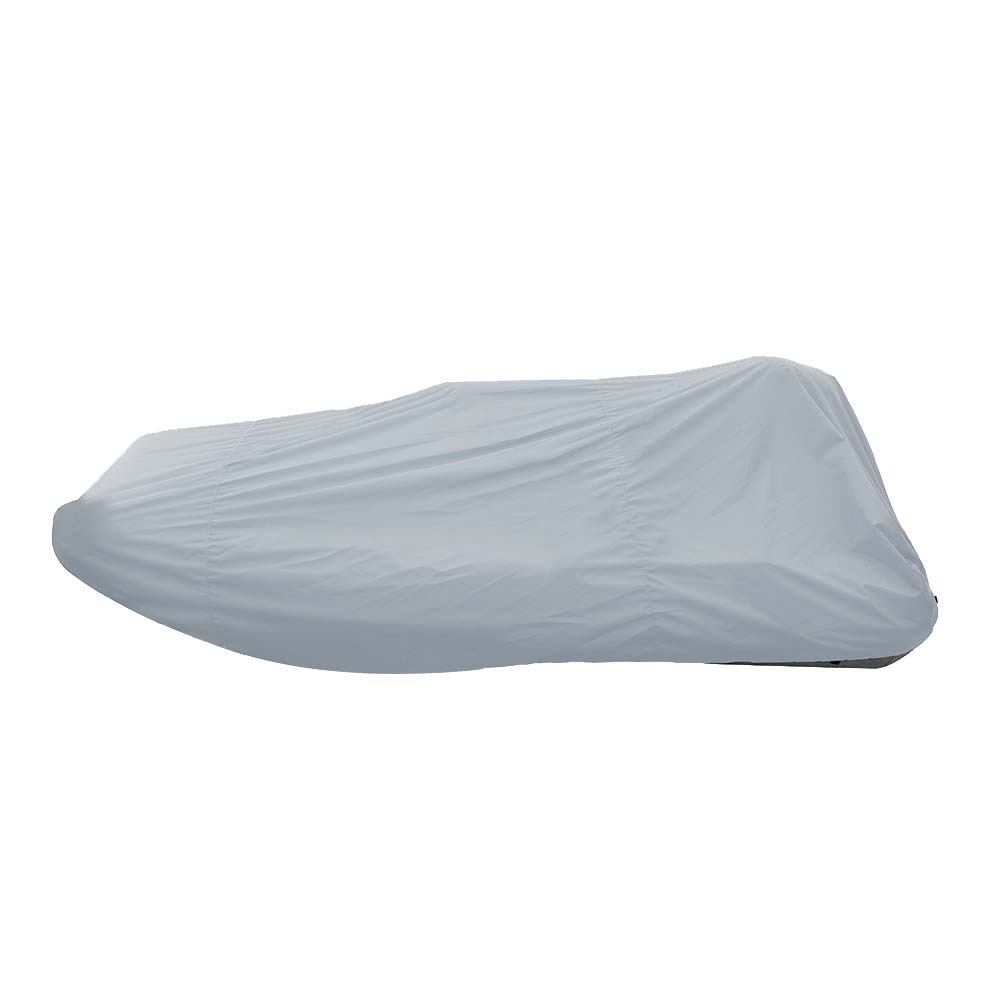Carver Poly-Flex II Styled-to-Fit Boat Cover f/12.5 Blunt Nose Inflatable Boats w/Center Console - Grey
