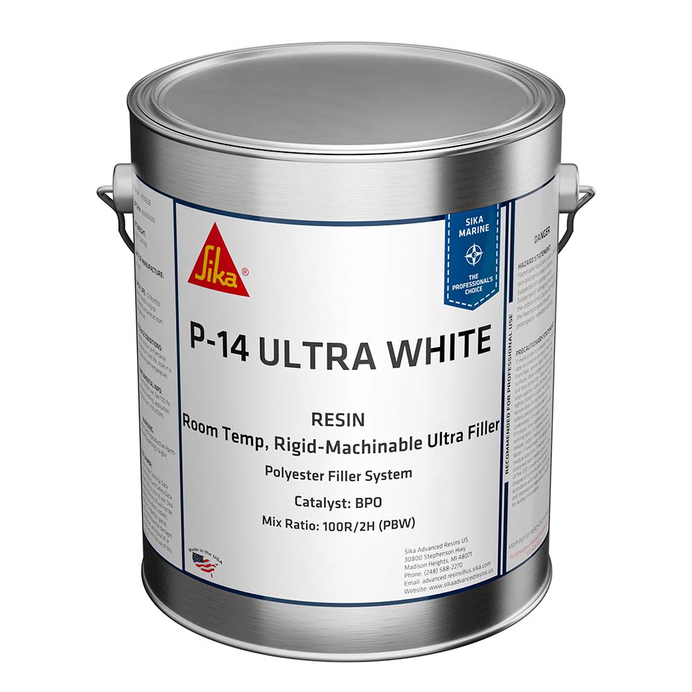 Sika SikaBiresin AP014 Polyester Fairing Compound White Gallon Can BPO Hardener Required