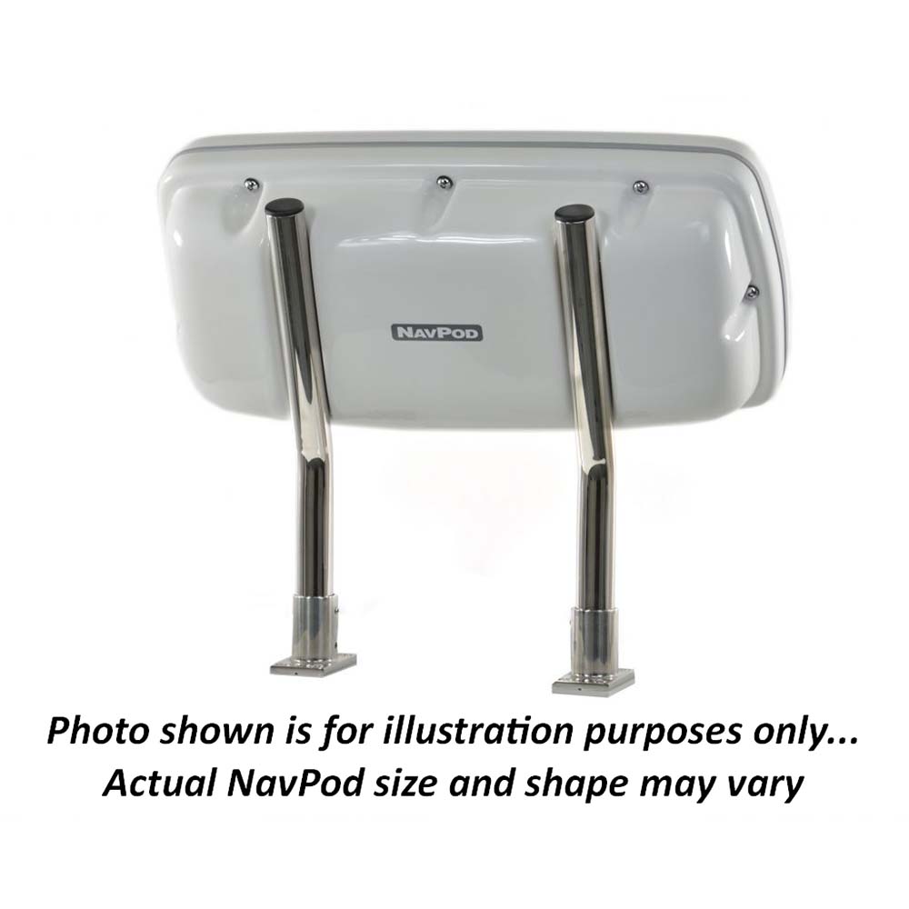 NavPod SystemPod Pre-Cut f/Garmin GPSMAP 8412xsv 8612xsv on Right 2 Additional Instruments (3.6 holes) on Left f/9.5 Wide Guard