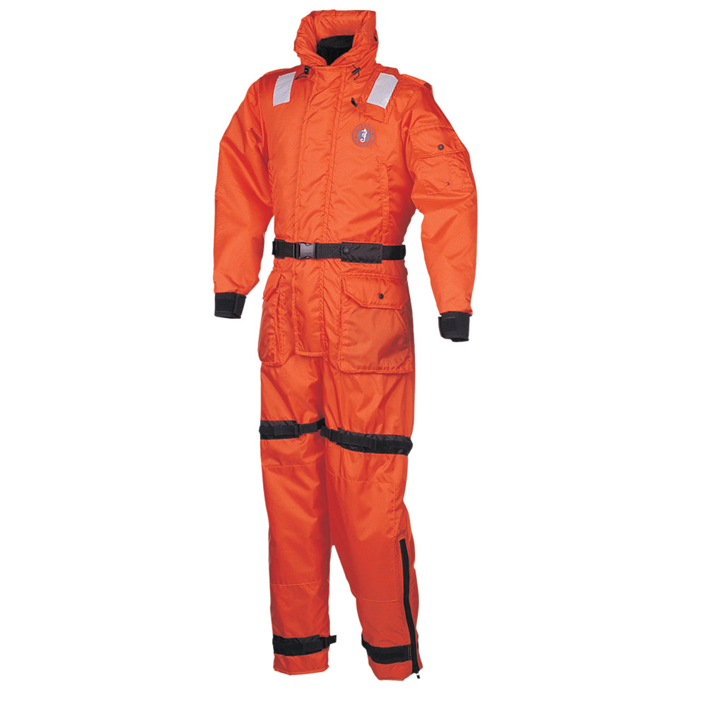 Mustang Deluxe Anti-Exposure Coverall Work Suit - Orange - Small