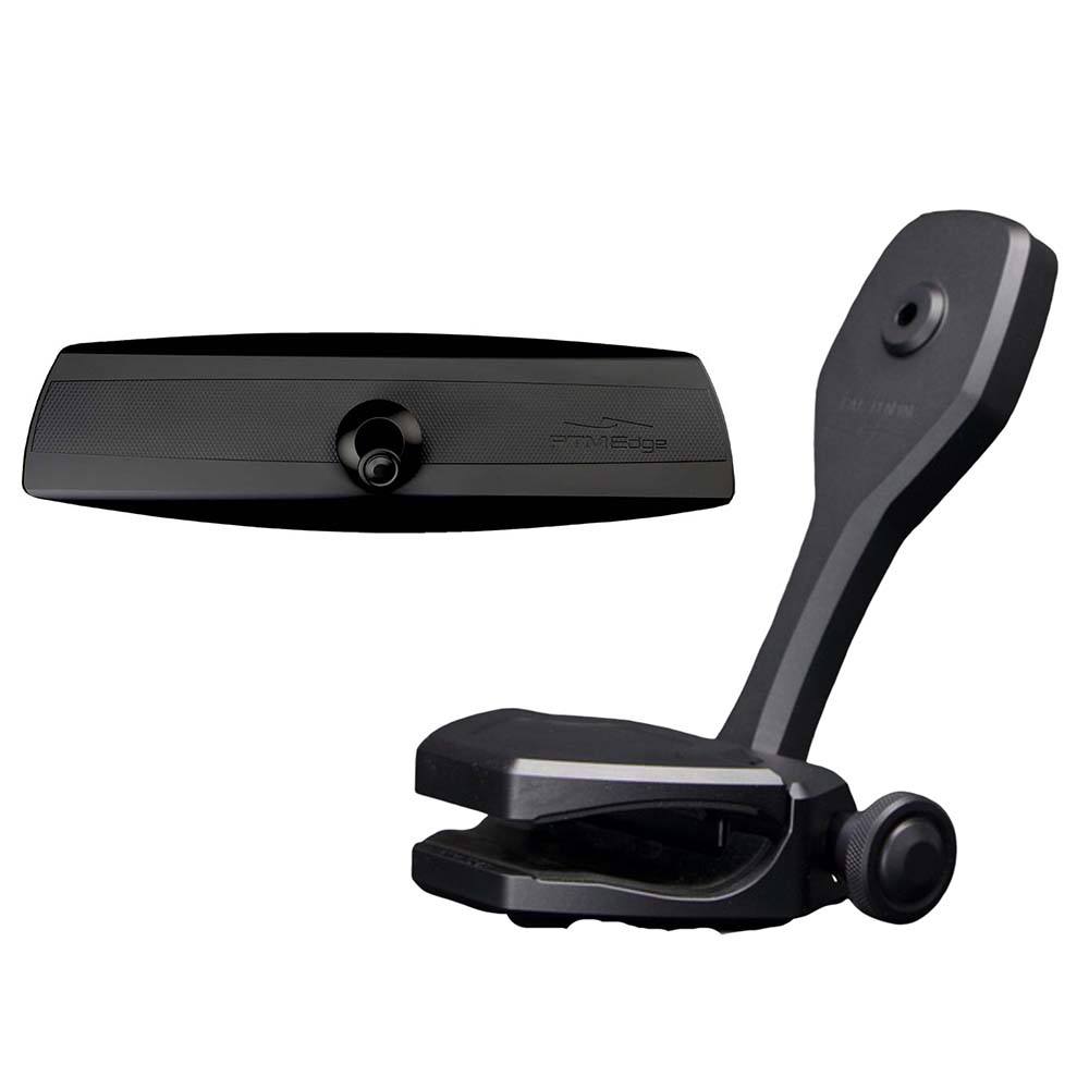 PTM Watersports Mirror/Bracket Kit w/VR-140 Elite Mirror ZXR-320 (Black)
