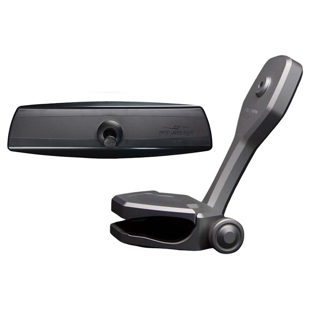 PTM Watersports Mirror/Bracket Kit w/VR-140 PRO Mirror ZXR-361 (Titanium Grey)