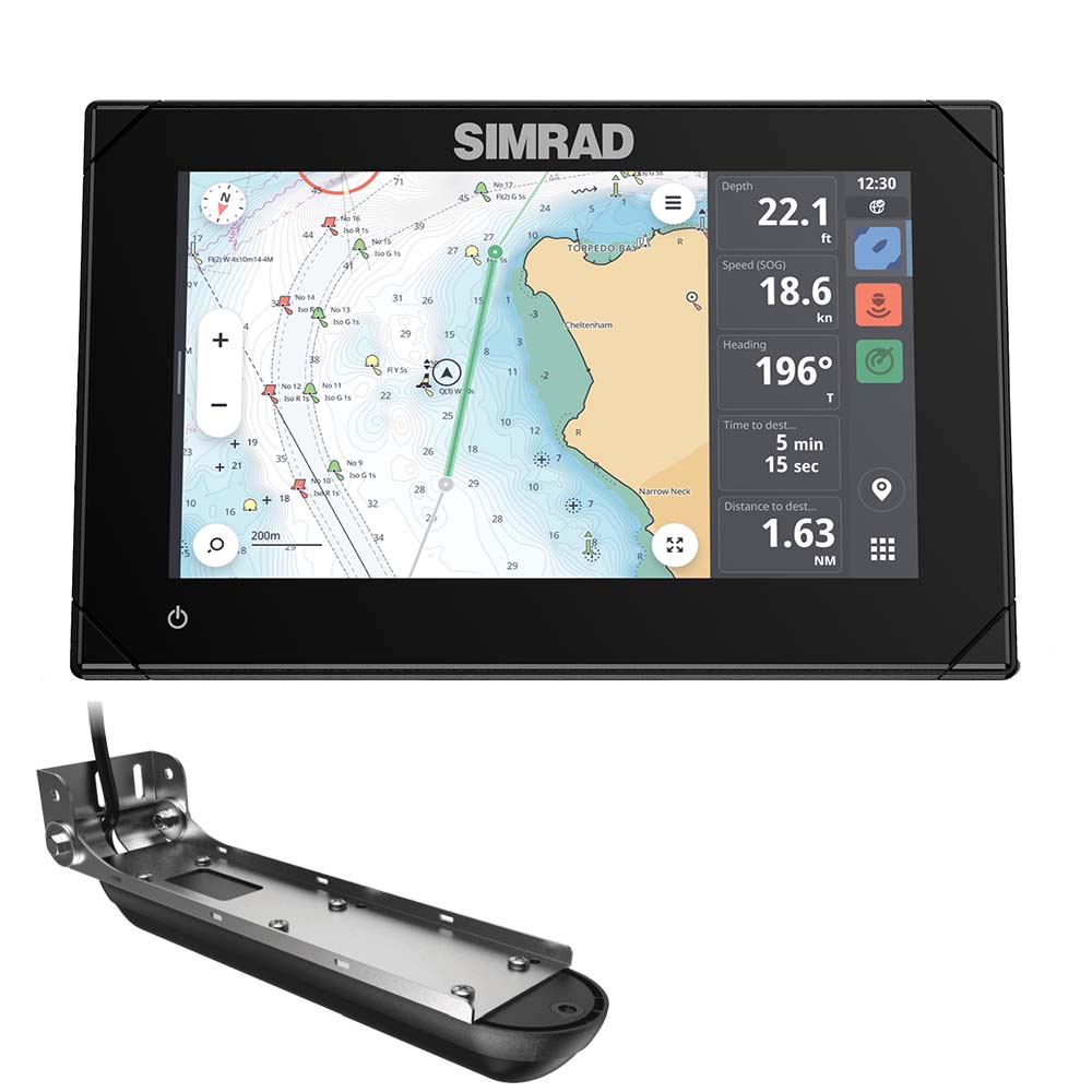 Simrad NSX 3007 7" Combo Chartplotter Fishfinder w/Active Imaging 3-in-1 Transducer