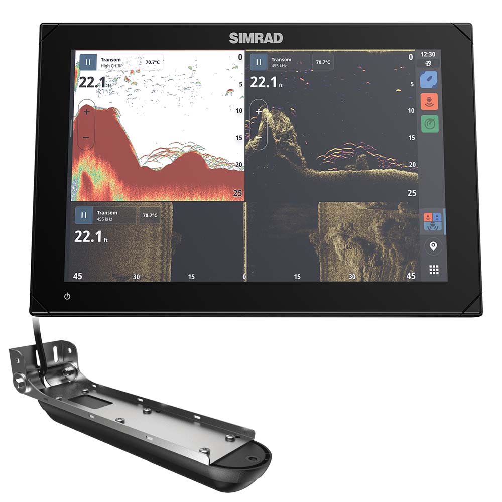Simrad NSX 3012 12" Combo Chartplotter Fishfinder w/Active Imaging 3-in-1 Transducer