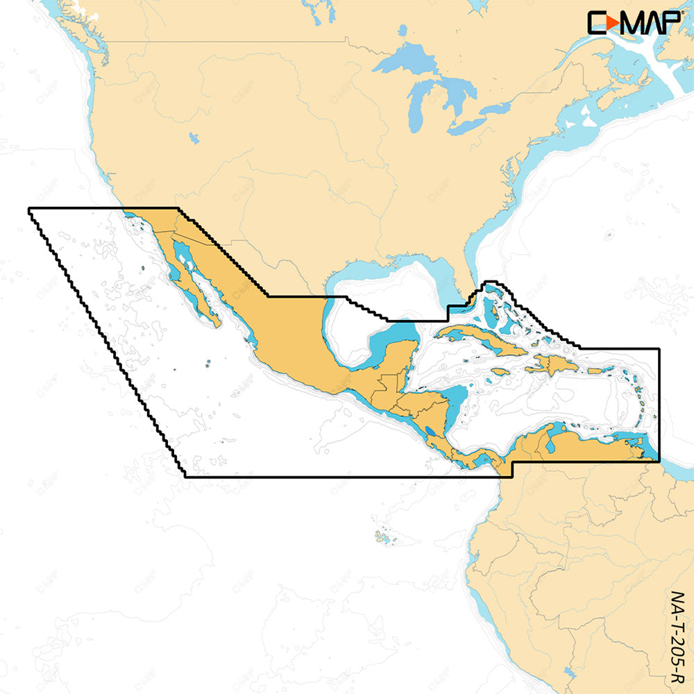 C-MAP REVEAL X - Central America Caribbean