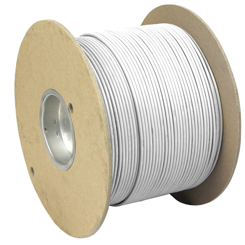 Pacer White 8 AWG Primary Wire - 1,000